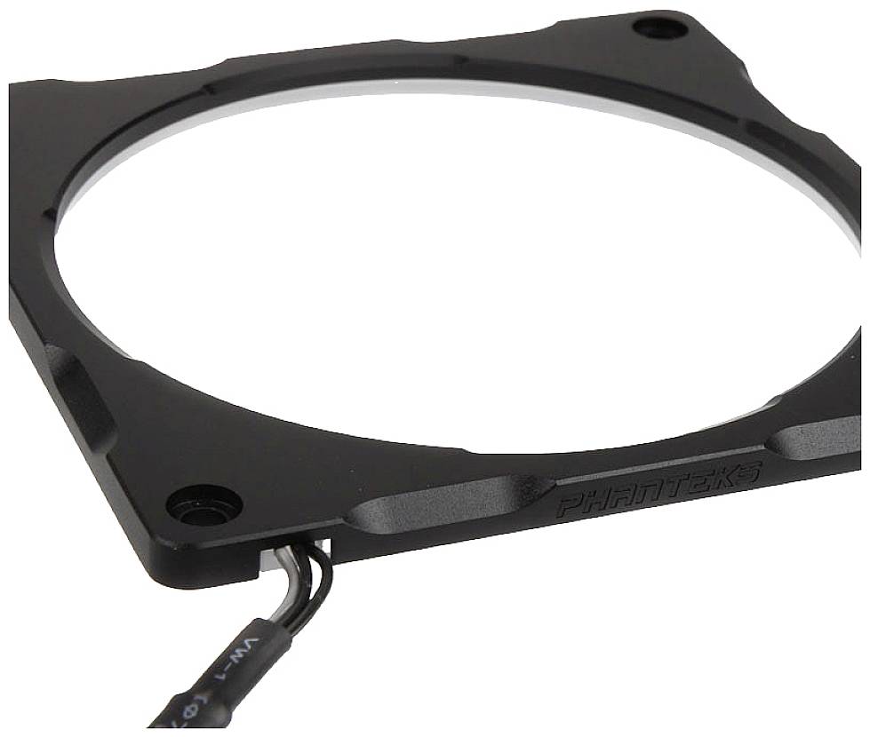 Phanteks Halos Lux Digital PC-Lüfterbefestigung mit RGB-LEDs Schwarz