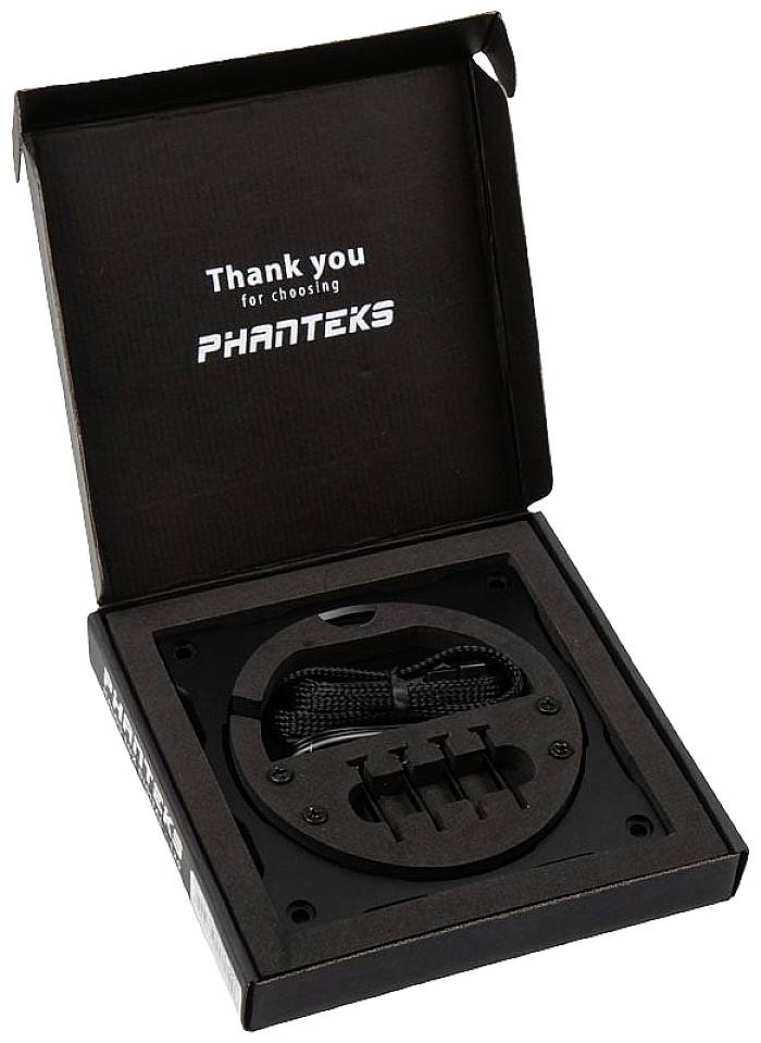 Phanteks Halos Lux Digital PC-Lüfterbefestigung mit RGB-LEDs Schwarz