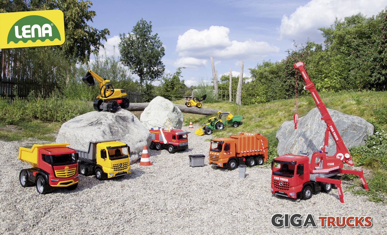 LENA GIGA TRUCKS Aufsitz-Bagger
