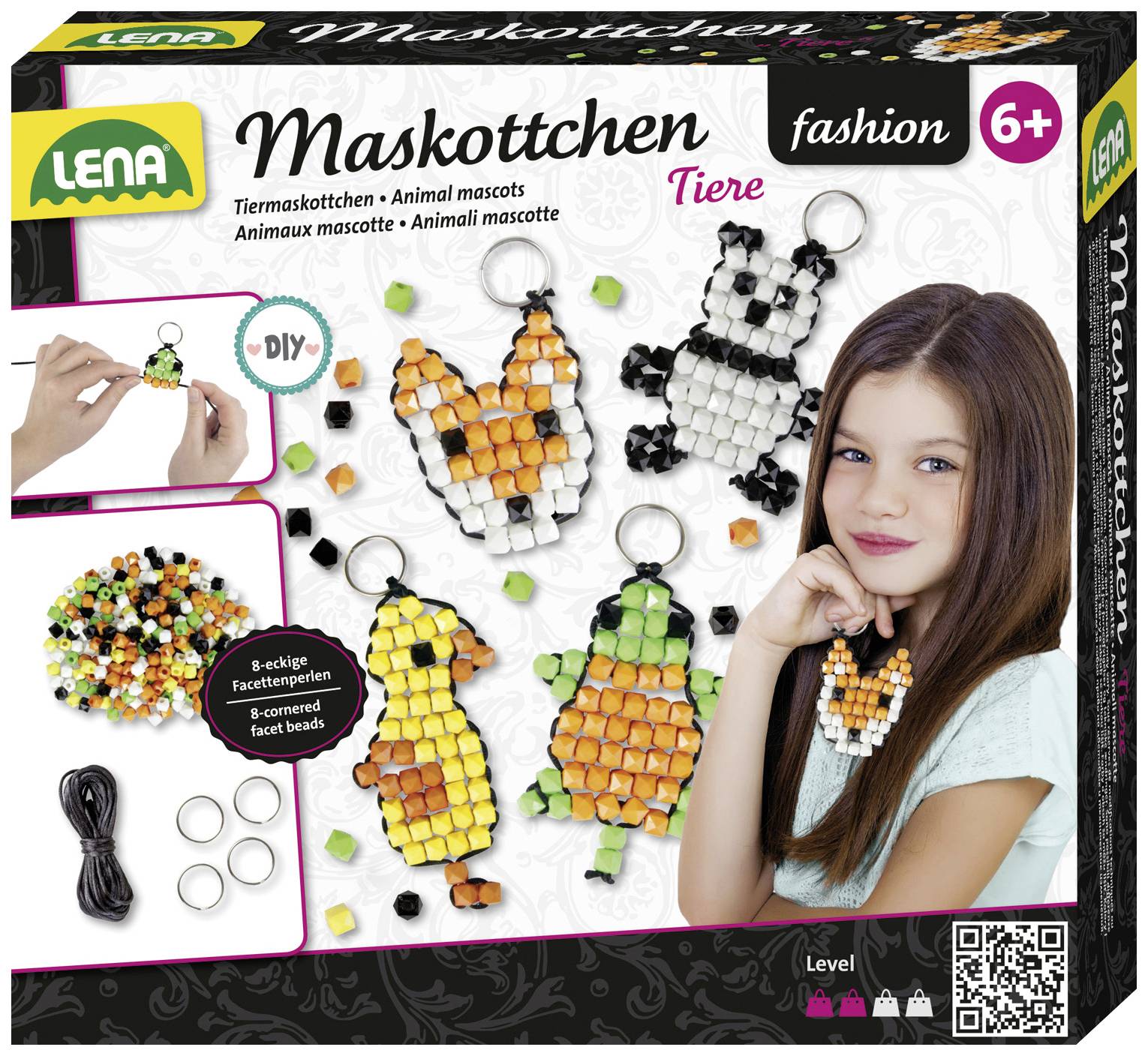 LENA Kreativset Maskottchen Tiere