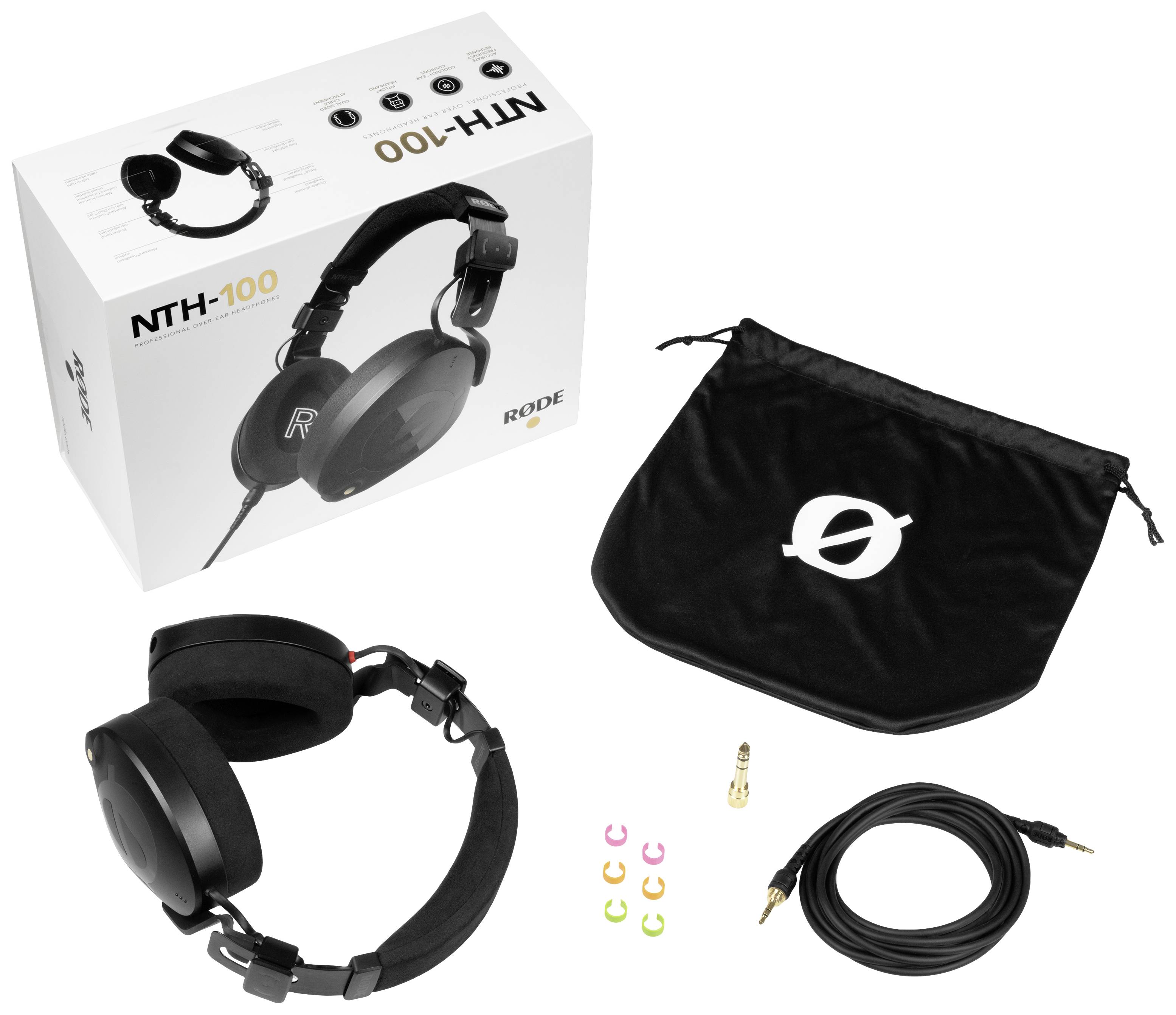 RODE Microphones NTH-100 Computer Over Ear Kopfhörer kabelgebunden Stereo Schwarz
