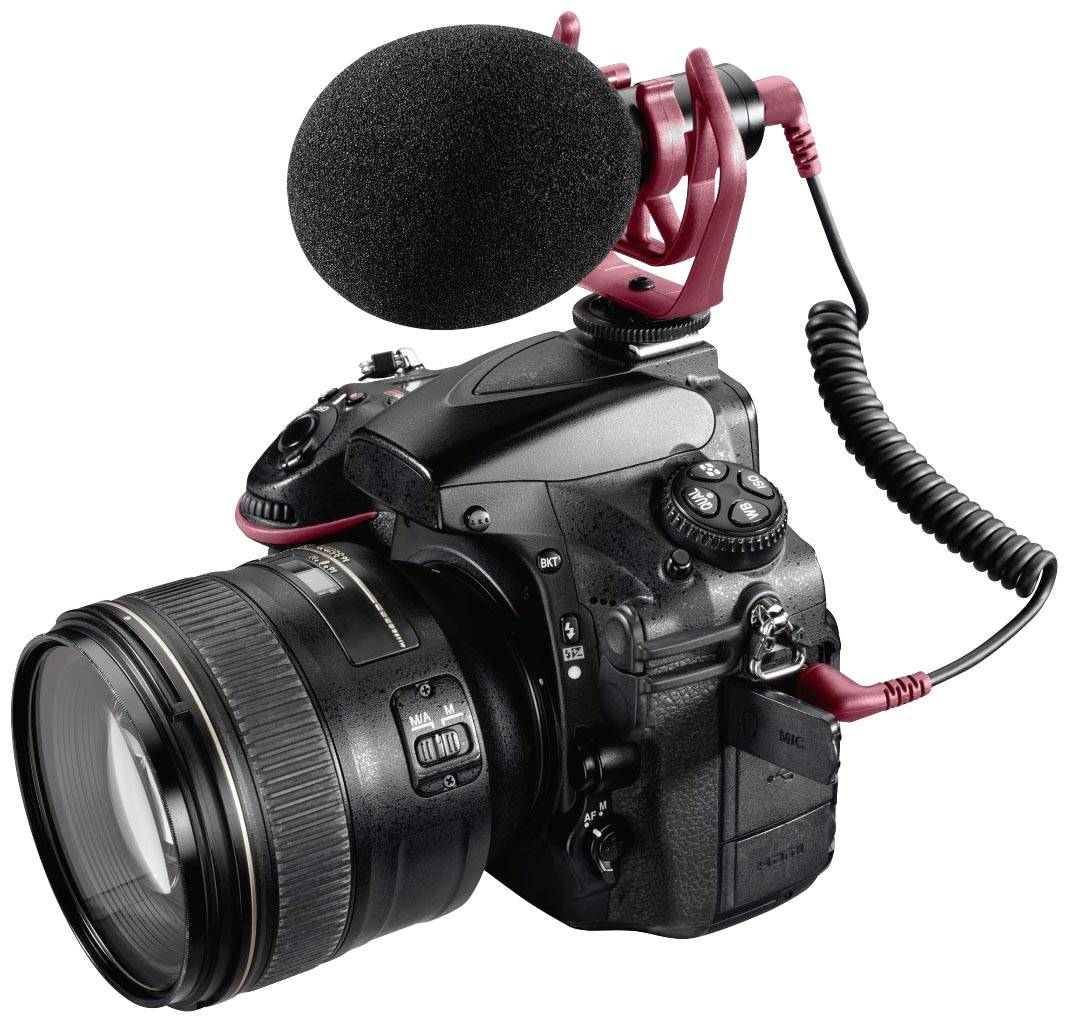 Hama RMN Uni Ansteck Kamera-Mikrofon Übertragungsart (Details):Kabelgebunden inkl. Kabel Microfon TRRS (3.5 mm) Kabelgebunden