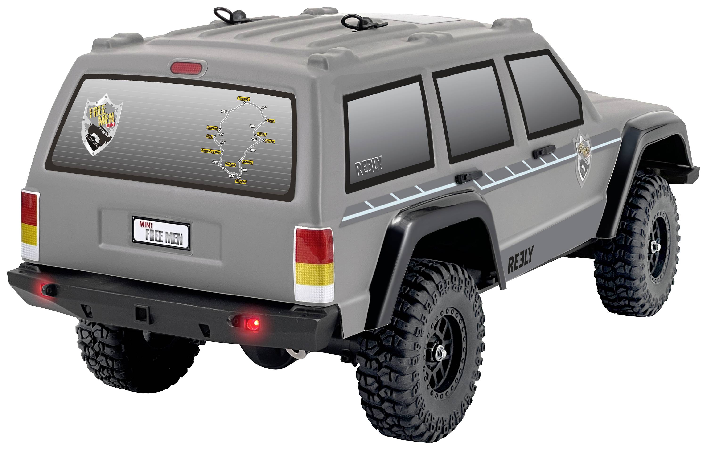 Reely Mini Freemen Brushed 1:16 RC Einsteiger Modellauto Elektro Crawler Allradantrieb (4WD) 100% RtR 2,4GHz inkl. Akku