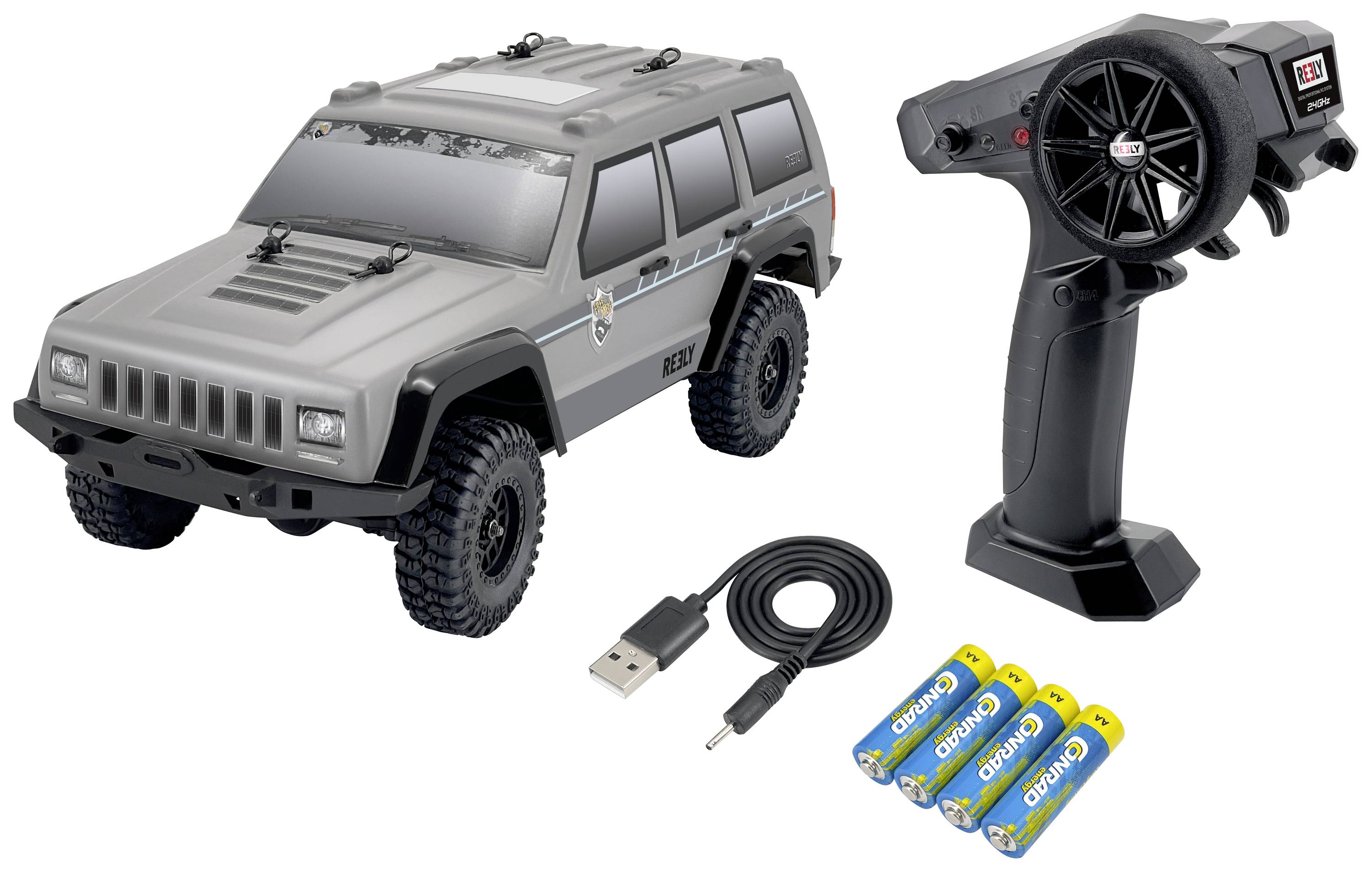 Reely Mini Freemen Brushed 1:16 RC Einsteiger Modellauto Elektro Crawler Allradantrieb (4WD) 100% RtR 2,4GHz inkl. Akku