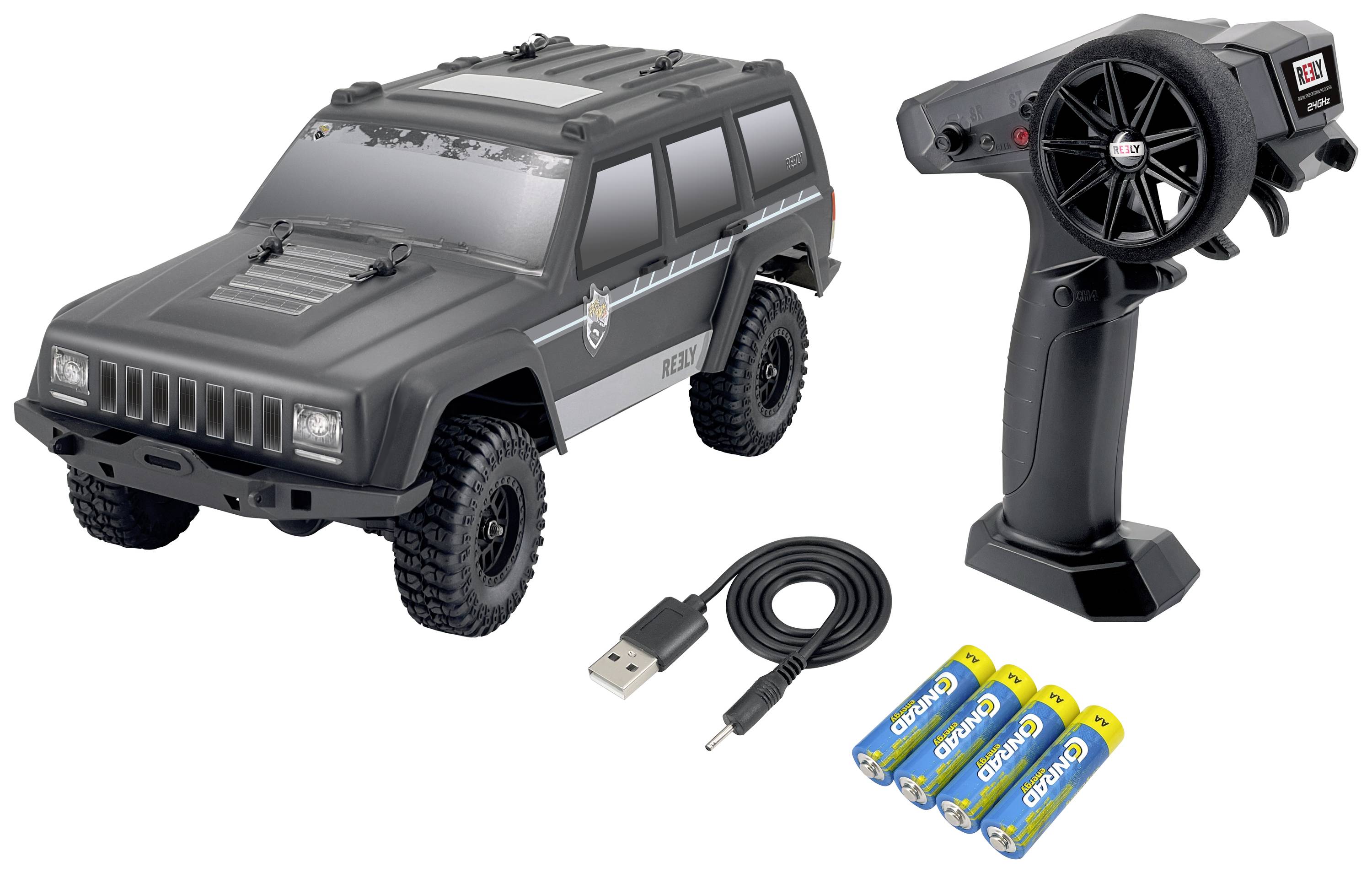 Reely Mini Freemen Brushed 1:16 RC Einsteiger Modellauto Elektro Crawler Allradantrieb (4WD) 100% R