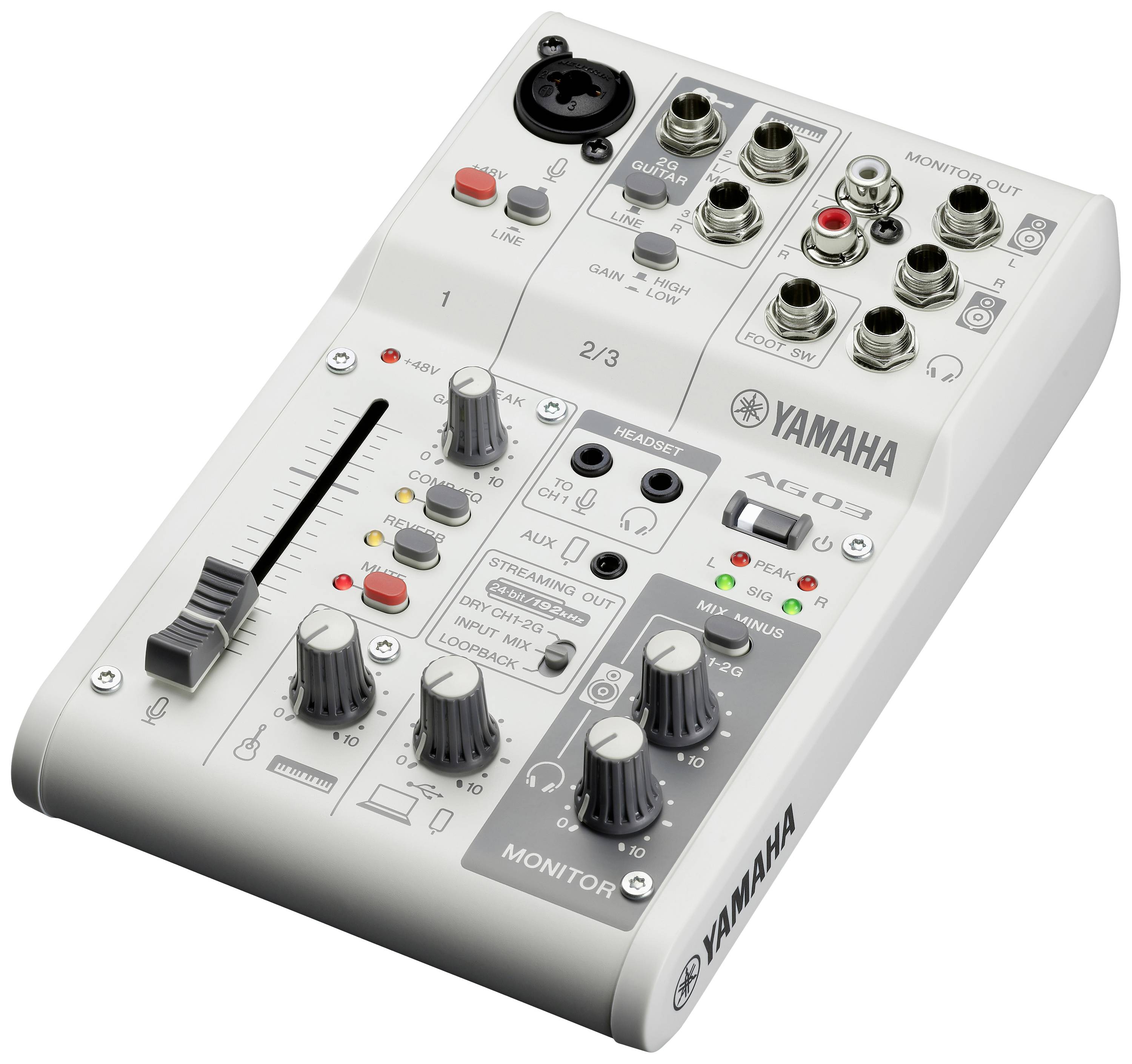 Yamaha AG03MK2W Konsolen-Mischpult USB-Anschluss