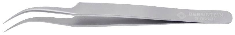 Bernstein Tools for Electronics 5-055-Ti Universalpinzette 7a Sichelspitze, gebogen 40° 125 mm