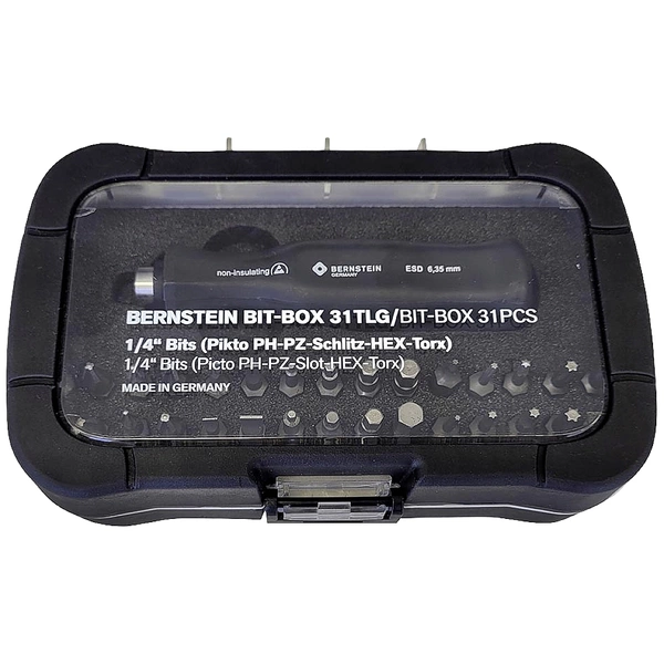 Bernstein Tools 6-355-ESD Bit-Set 31teilig 1/4" (6.3 mm) Bernstein Tools 6-355-ESD Bit-Set 31teilig 1/4" (6.3 mm)