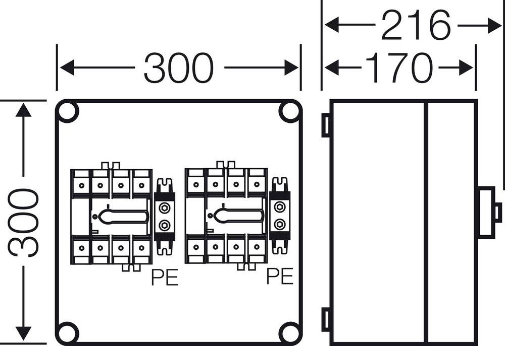 Hensel Mi 7226 Lasttrennschalter 1 St. Schaltspannung (max.): 690 V/AC