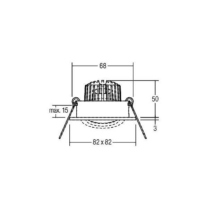 Brumberg 39188253 39188253 LED-Einbauleuchte LED 6W Schwarz