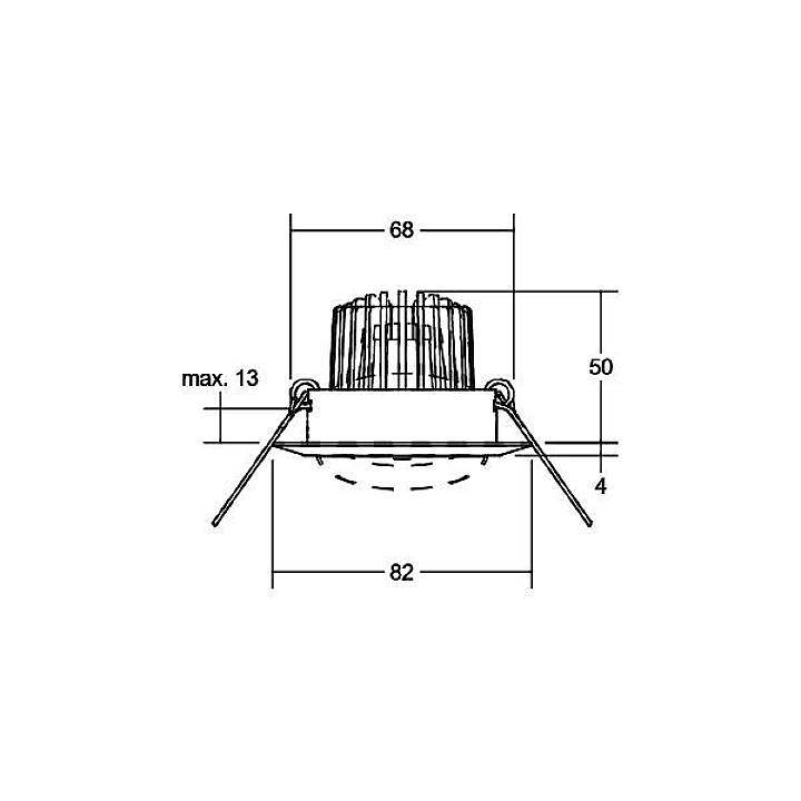 Brumberg 39304073 39304073 LED-Einbauleuchte LED 6W Weiß
