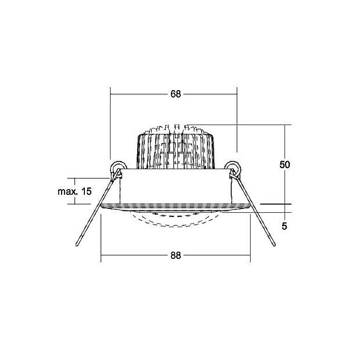 Brumberg 39141023 39141023 LED-Einbauleuchte LED 6W