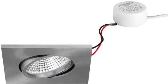 Brumberg 40488153 40488153 LED-Einbauleuchte LED 7W Nickel