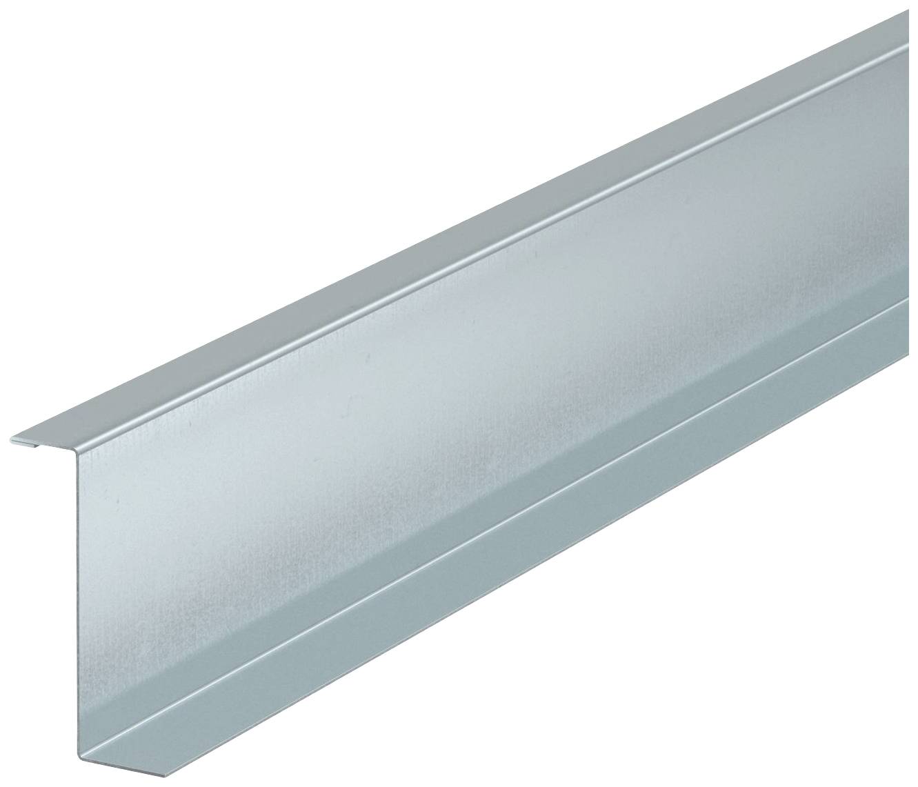 Metallprofil in L-Form, häufig für Kanten oder Abdeckungen verwendet.