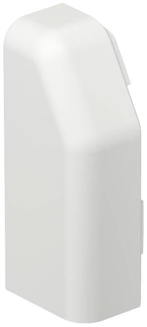 Ein weißes, rechteckiges Gerät mit abgerundeten Ecken und einer schrägen Oberseite. Es hat keine sichtbaren Bedienelemente oder Anschlüsse.