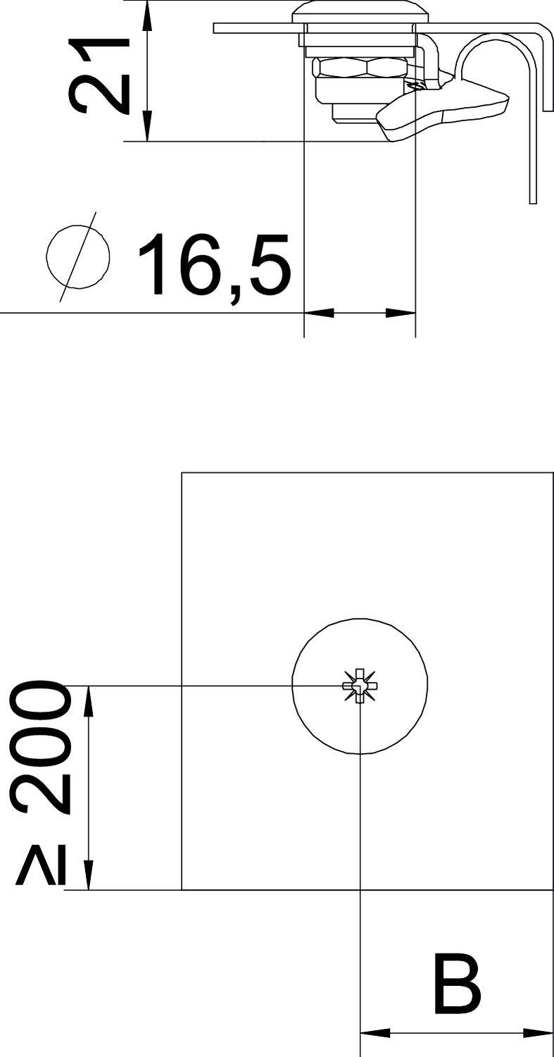 OBO Bettermann 6065016 Drehriegel 20St.