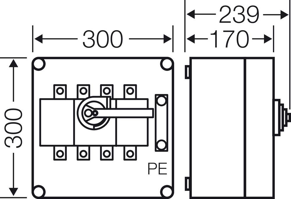 Hensel Mi 7254 Lasttrennschalter 1 St. Schaltspannung (max.): 500 V/AC