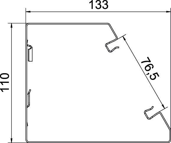 OBO Bettermann 6282700 Brüstungskanal (L x B) 2000mm x 110mm 1 St. Weiß