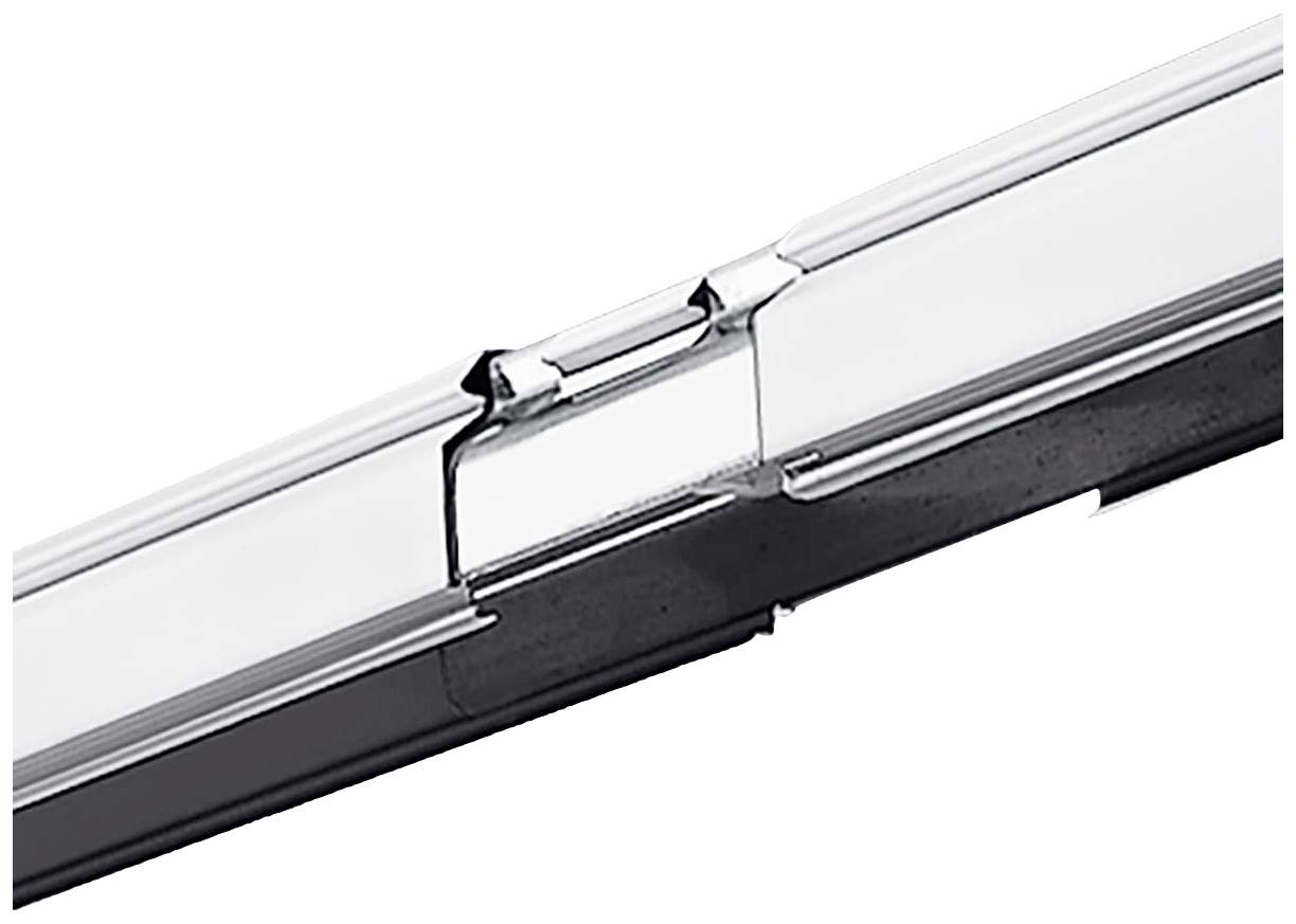 Ein verchromter Scheibenwischer in Nahaufnahme mit klaren Kanten und glänzender Oberfläche, geeignet für ein Auto.