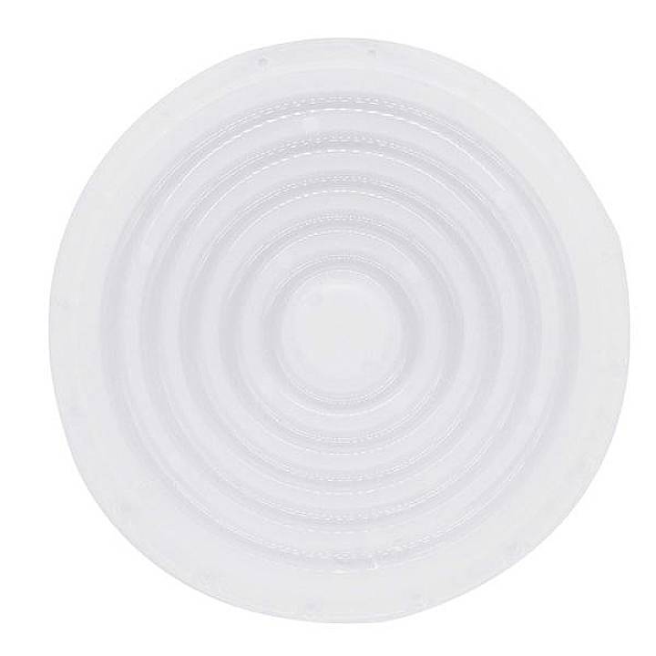 Runder, transparenter Deckel mit konzentrischen Kreisen.