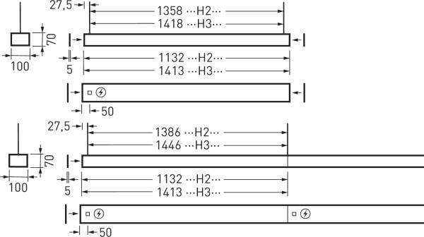Trilux SFlow H2-L #7358240 7358240 LED-Pendelleuchte LED ohne 47W Weiß