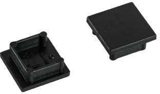 Zwei schwarze elektronische Bauteile, eines mit Pins, das andere rechteckig. Dienen zur Integration in elektronische Schaltungen.