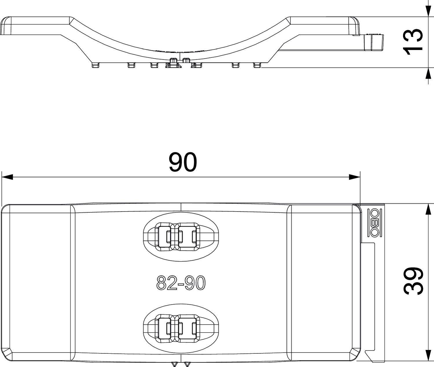 OBO Bettermann 1198090 Gegenwanne 25St.
