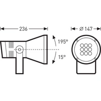 Trilux Faciella 15 #6381040 6381040 LED-Wandstrahler LED ohne 21W Anthrazit Trilux Faciella 15 #6381040 6381040 LED-Wandstrahler LED ohne 21W Anthrazit