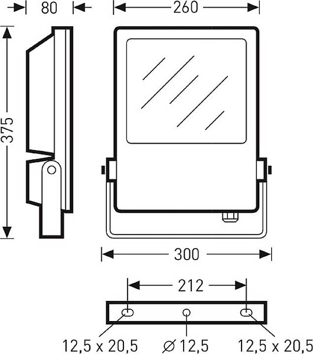 Trilux Combi30-RB8R#6964040 6964040 LED-Flutlichtstrahler 110 W Leuchtfarben: Weiß