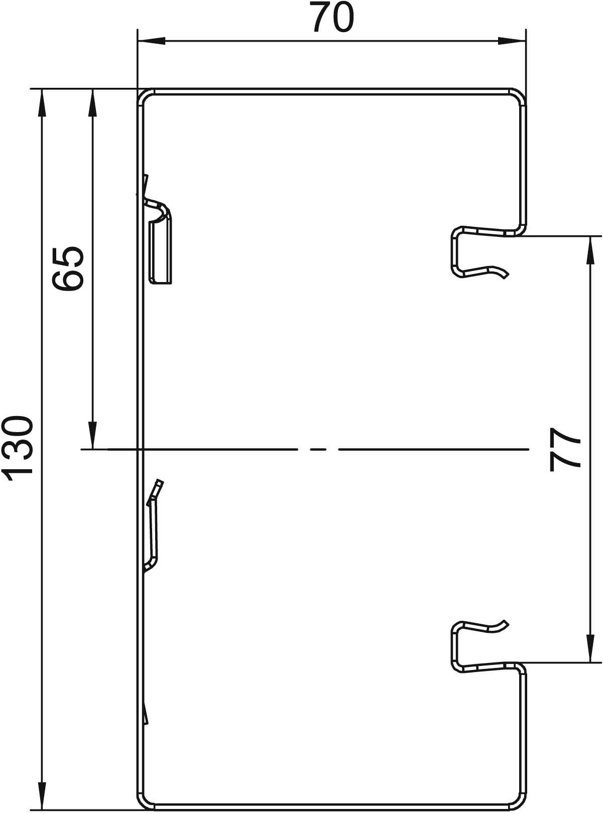 OBO Bettermann 6277203 Brüstungskanal (L x B) 2000mm x 130mm 1St.