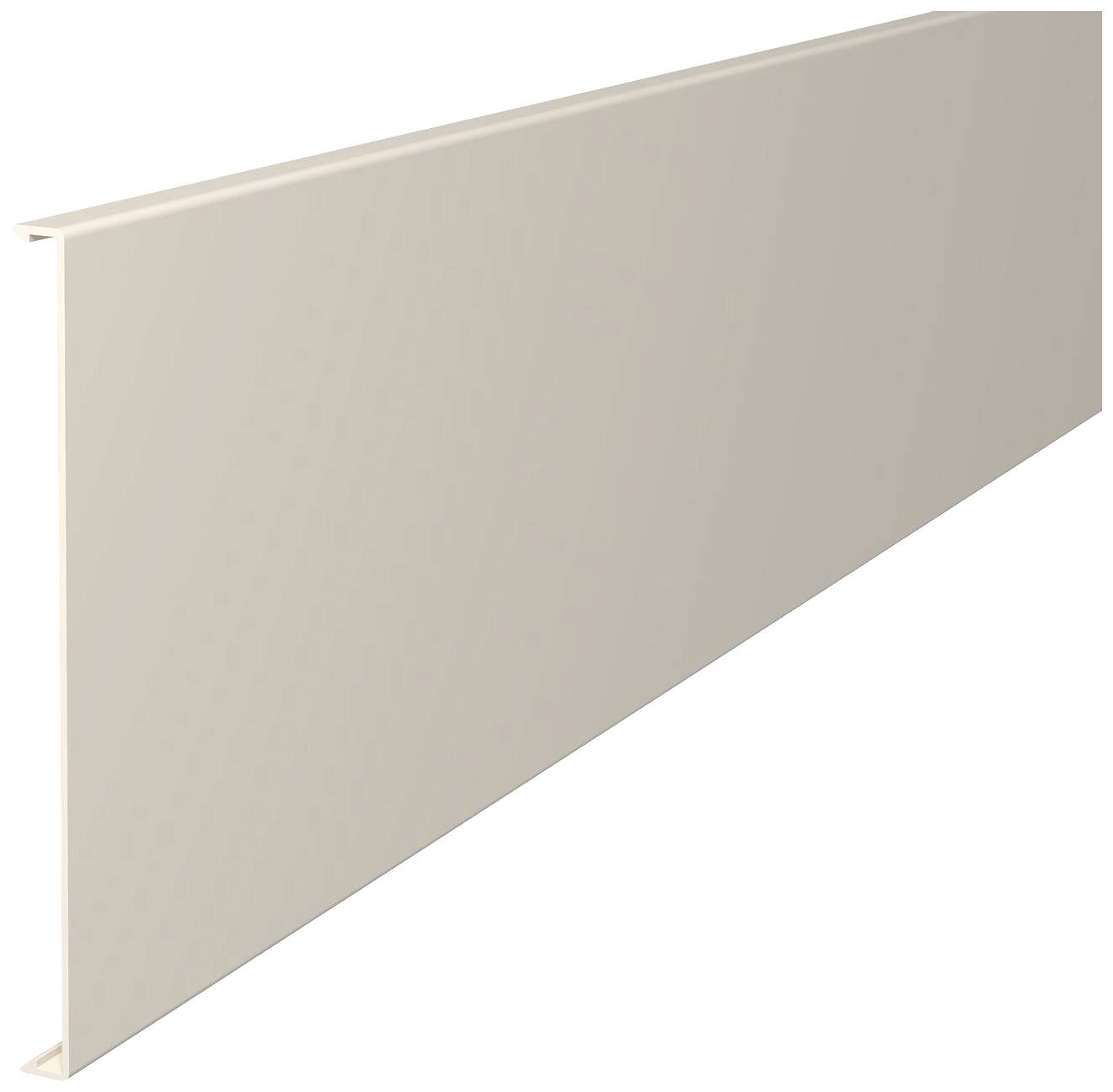 Ein weißes, rechteckiges Paneel, das schräg nach hinten verläuft. Es scheint aus einem glatten Material zu bestehen.