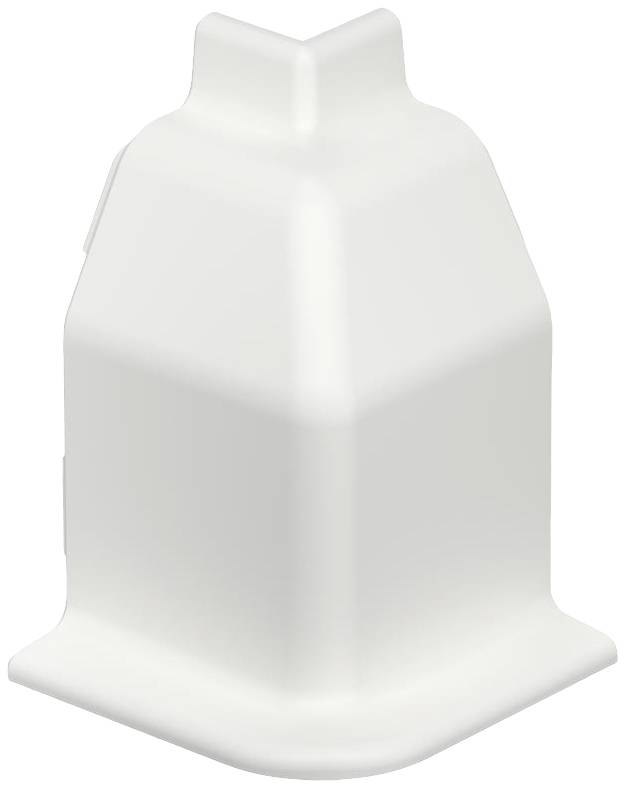 Ein weißer, sechseckiger Plastikverschlus mit glatter Oberfläche, der für die Versiegelung von Behältern oder Flaschen verwendet wird.