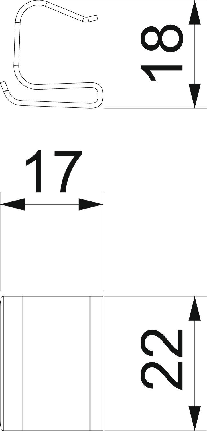 OBO Bettermann 6049280 Klammer 30St.