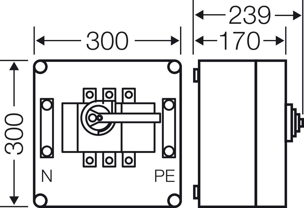 Hensel Mi 7255 Lasttrennschalter 1 St. Schaltspannung (max.): 500 V/AC