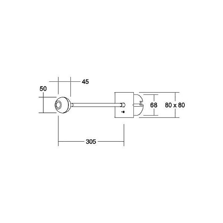Brumberg 10181823 10181823 LED-Wandleuchte 4.2W LED Chrom