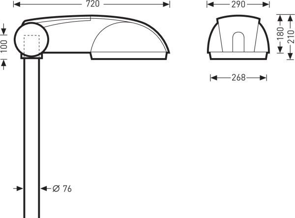 Trilux 9711SG-AB7L #7201140 7201140 LED-Aufsatz-/Ansatzleuchte LED ohne 76W Mehrfarbig