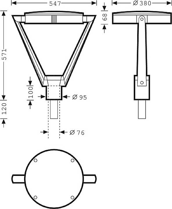 Trilux Publisca P2 #6680740 6680740 LED-Aufsatzleuchte LED ohne 40W Anthrazit