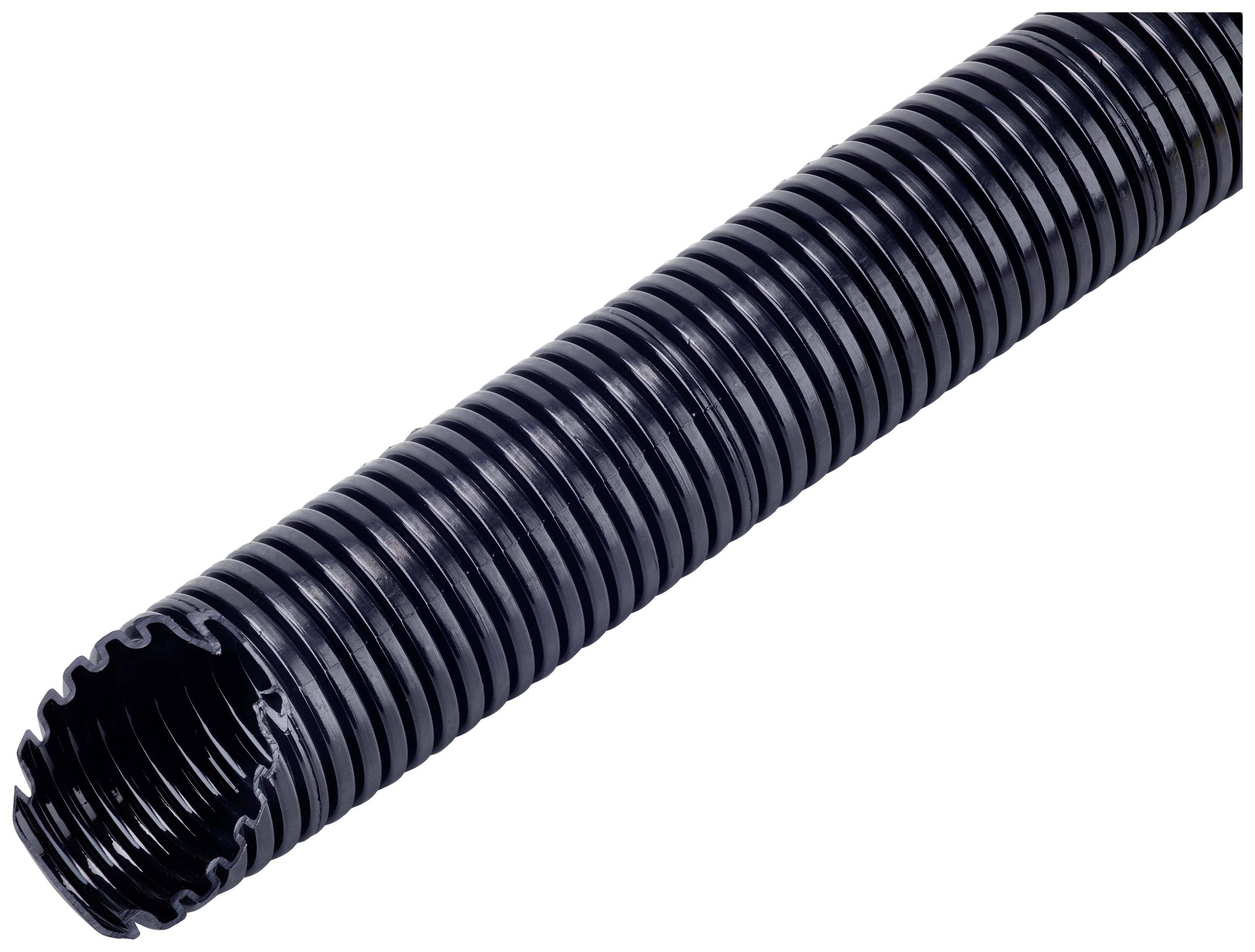 Fränkische Rohrwerke 4600000700 FTPSF-07B.50 Wellrohr Schwarz 7mm 50m