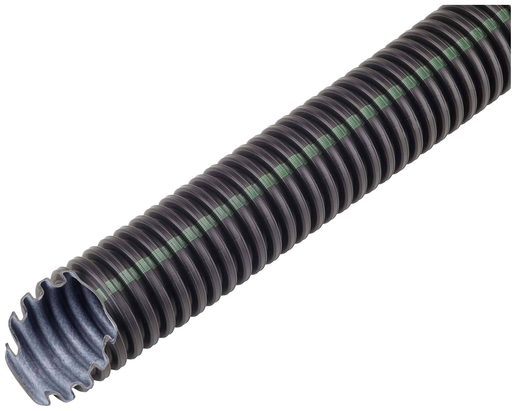 Fränkische Rohrwerke 26212020 FBY-EL-F co2ntrol 20 Wellrohr Schwarz 14.4mm 100m