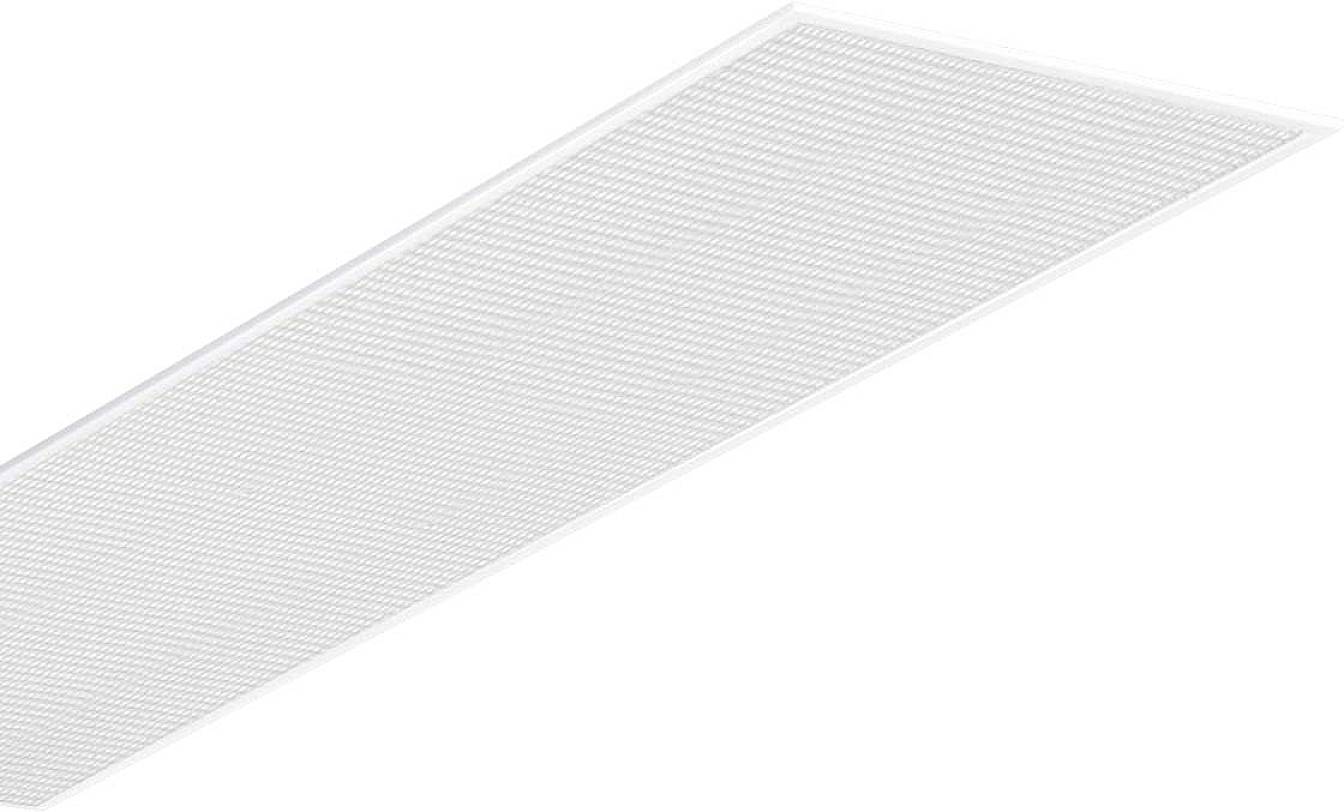 Kühldeckenelement in rechteckiger Form mit lamellierter Oberfläche, verwendet zur Klimaregulierung in Gebäuden.