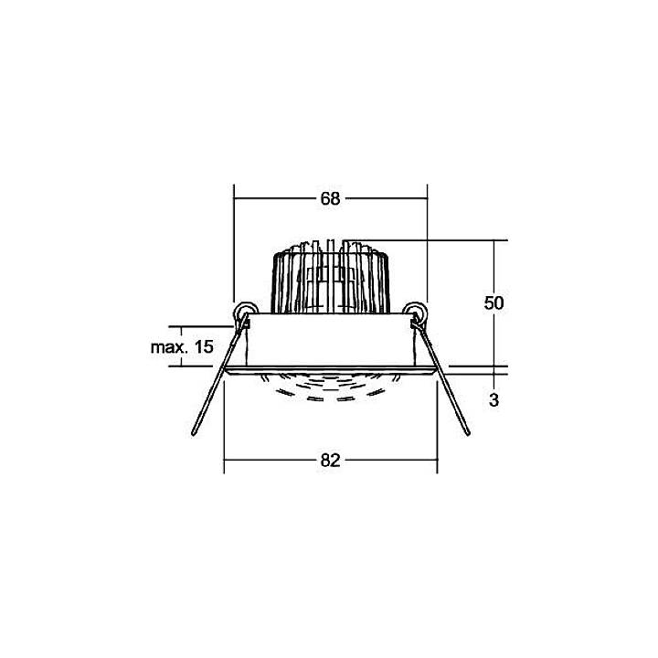 Brumberg 39187253 39187253 LED-Einbauleuchte LED 6W Schwarz