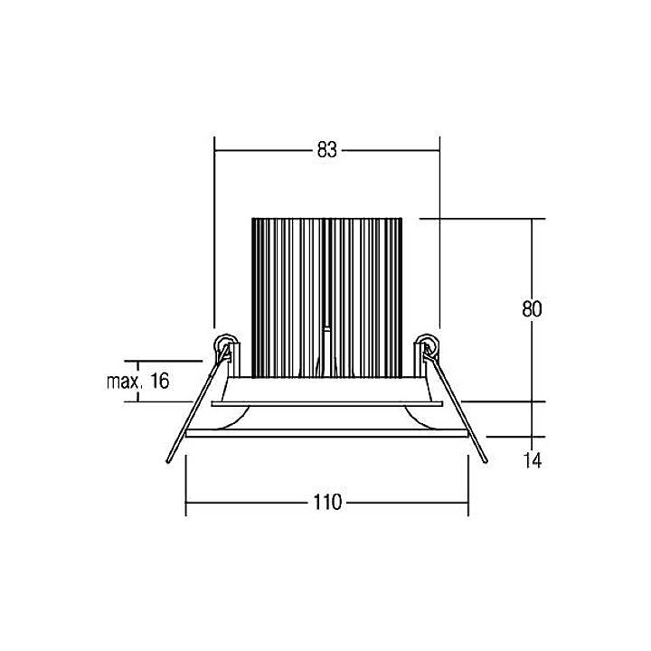 Brumberg 39406073 39406073 LED-Einbauleuchte LED 10.5W Weiß