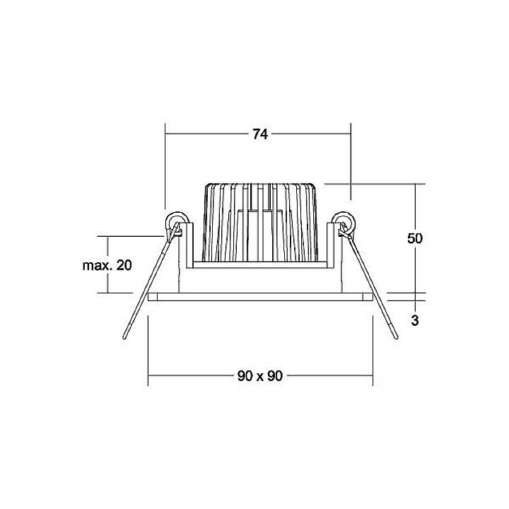 Brumberg 39455073 39455073 LED-Einbauleuchte LED 6W Weiß