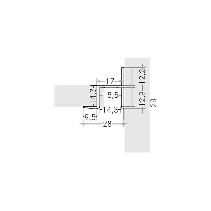 Brumberg 73755260 LED-Deckeneinbauprofil 1 St.