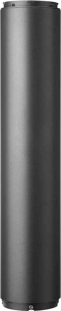 Ein langer, zylindrischer Behälter mit glatter, dunkelgrauer Oberfläche.