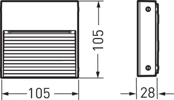 Trilux Invego Squa #7387950 7387950 LED-Wandleuchte 5W LED Anthrazit