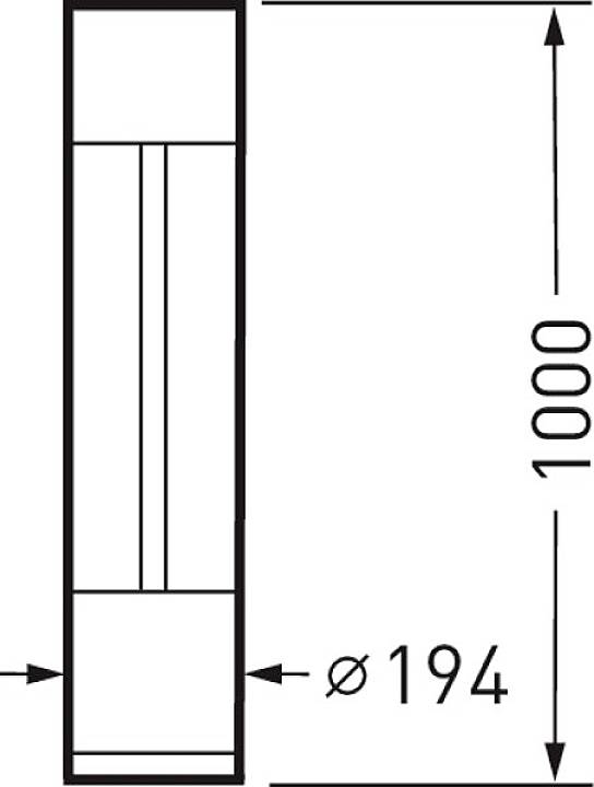 Trilux CS 19 C 100 #7545851 7545851 LED-Lichtstele LED ohne 47W Anthrazit