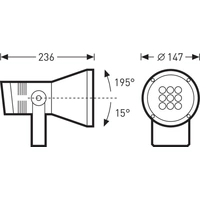 Trilux Faciella 15 #6381240 6381240 LED-Wandstrahler LED ohne 16W Anthrazit Trilux Faciella 15 #6381240 6381240 LED-Wandstrahler LED ohne 16W Anthrazit