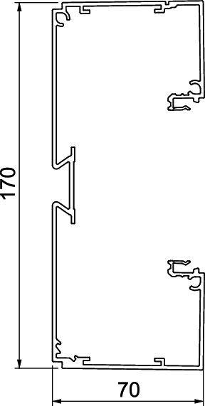 OBO Bettermann 6133262 Unterteil (L x B) 2000mm x 170mm 1St.
