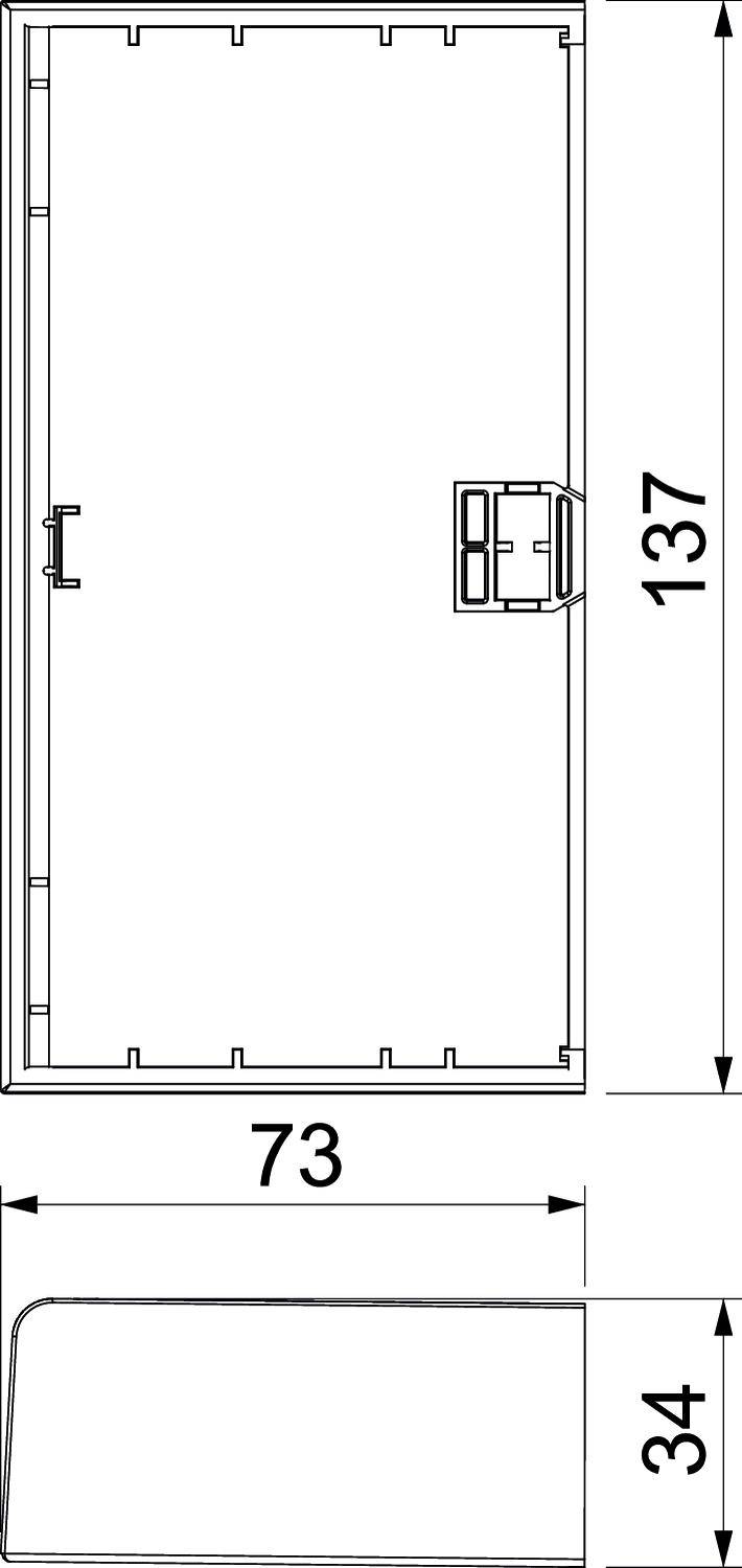 OBO Bettermann 6132779 Endstück (B x T) 137mm x 73mm 1 St. Grau